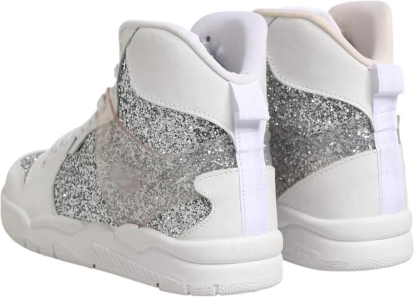 Chiara Ferragni Collection Logo Detail Hoge Top Leren Sneakers - Foto 2