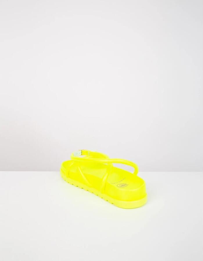 Chiara Ferragni Collection Platte sandalen Geel Dames