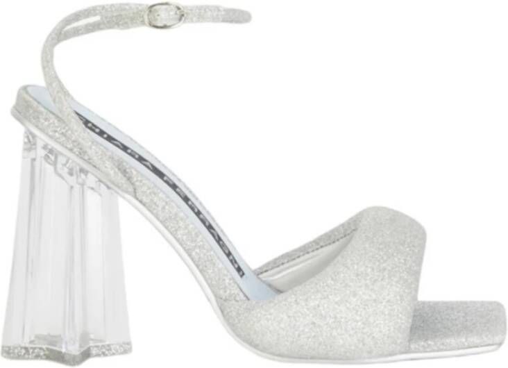 Chiara Ferragni Collection Andromeda Puffy Glitter Silver Sneakers Gray Dames