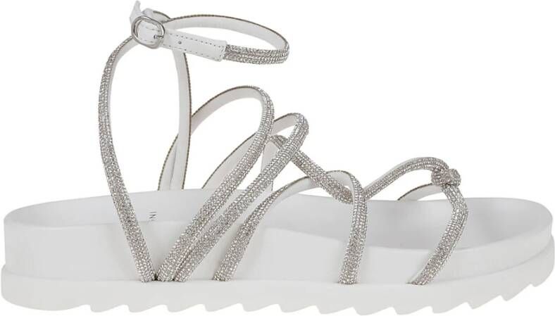 Chiara Ferragni Collection Flat Sandals White Dames