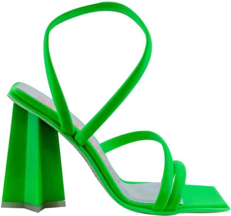 Chiara Ferragni Collection Vetersluiting High Heel Sandalen Green Dames