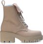 Chiara Ferragni Collection Geborduurde Denim Bootie Beige Dames - Thumbnail 1
