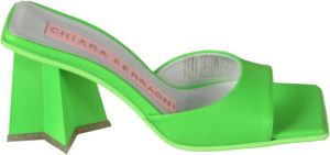 Chiara Ferragni Collection Muilezels met hakken Groen Dames