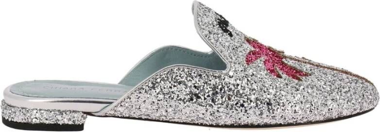 Chiara Ferragni Collection Platte sandalen Grijs Dames