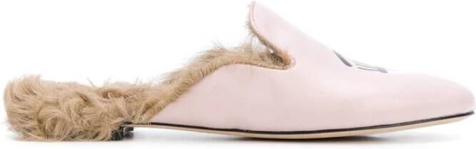 Chiara Ferragni Collection Roze Leren Loafers Flirting Model Pink Dames