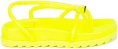 Chiara Ferragni Collection Platte sandalen Yellow Dames