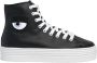 Chiara Ferragni high leather sneakers Collection Zwart Dames - Thumbnail 1