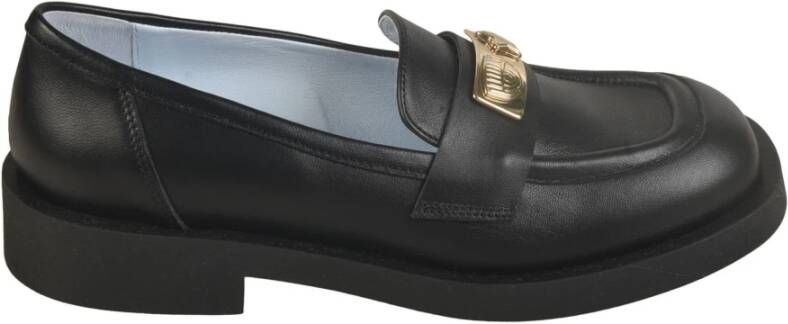 Chiara Ferragni Collection Zwarte platte schoenen van Chiara Ferragni Black Dames