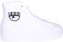 Chiara Ferragni Sneakers mid con logo Collection Wit Dames - Thumbnail 1