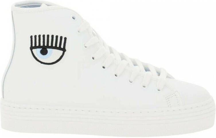 Chiara Ferragni high leather sneakers Collection Wit Dames