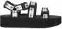 Chiara Ferragni Collection Stijlvolle zwarte platte sandalen met Logomania-bandjes Black Dames - Thumbnail 1