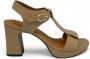 Chie Mihara Beige Hoge Hak Sandalen Elegant Comfort - Thumbnail 1