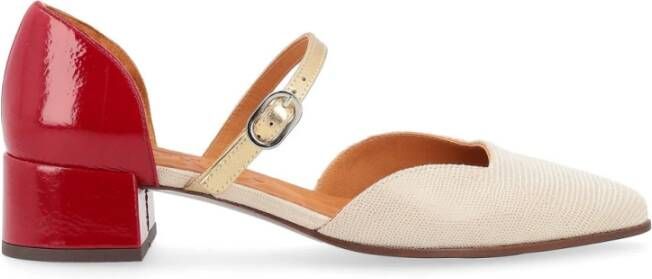 Chie Mihara Beige Leren Hoge Hak Sandaal Jindya