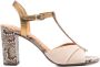 Chie Mihara Beige T-Bar Hoge Hakken Schoenen Beige Dames - Thumbnail 1