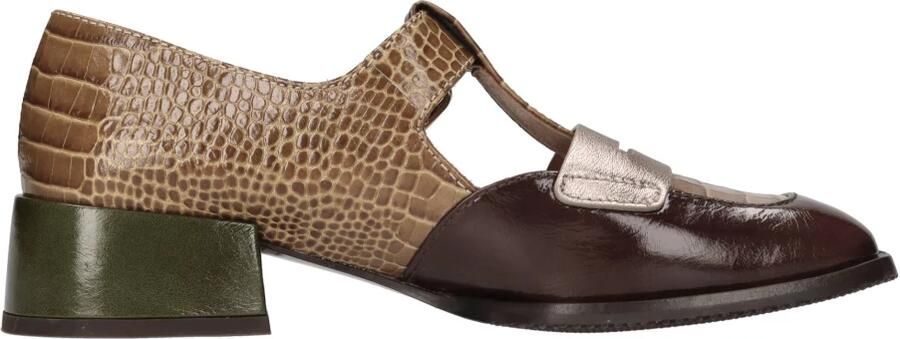 Chie Mihara Loafers met krokodillenprint van leer