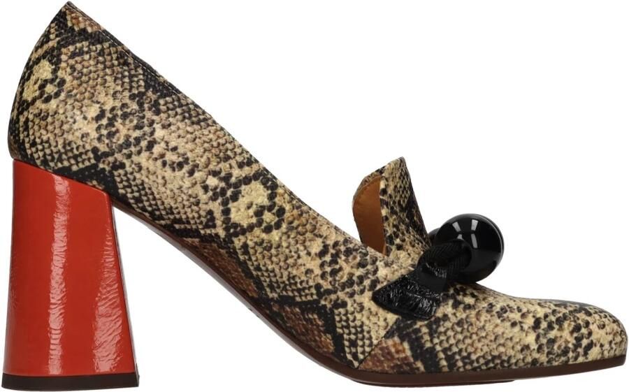 Chie Mihara Python-print Leder Loafers
