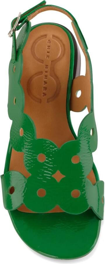 Chie Mihara Vintage Lakleren Sandaal Groen