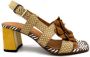 Chie Mihara Elegante hoge hakken leren sandalen Bruin Dames - Thumbnail 1