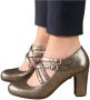 Chie Mihara Elegante Leren Hakken Grijs Dames - Thumbnail 1