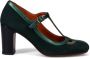 Chie Mihara Elegante Retro Groene Hakken Groen Dames - Thumbnail 1