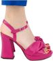 Chie Mihara Fuchsia Leren Sandaal met Verstelbare Band Roze Dames - Thumbnail 1