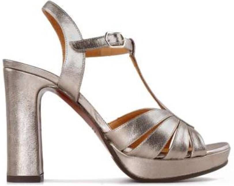 Chie Mihara Gelamineerd Leren Sandalen met Hoge Hak