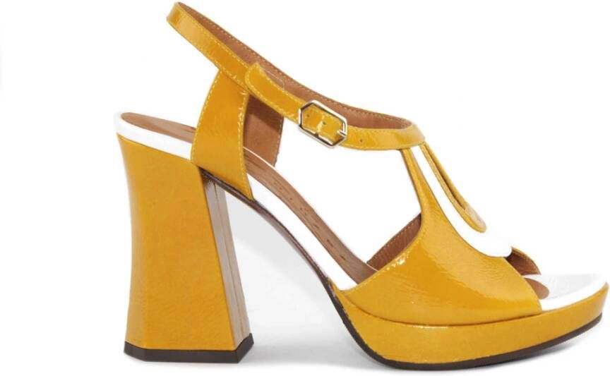 Chie Mihara Gele Witte Sandaal Yellow Dames