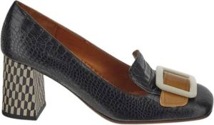 Chie Mihara Geometrische Hak Zwarte Leren Pumps Zwart Dames