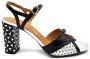 Chie Mihara Geometrische leren sandaal in zwart zilver Black Dames - Thumbnail 1