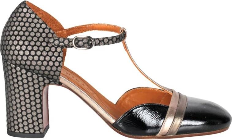 Chie Mihara Glitter suède ronde neus pumps