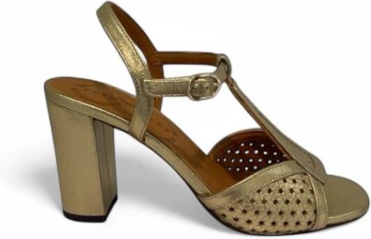 Chie Mihara Gouden Decolleté Sandalen