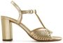 Chie Mihara Gouden leren sandalen met gespsluiting - Thumbnail 1