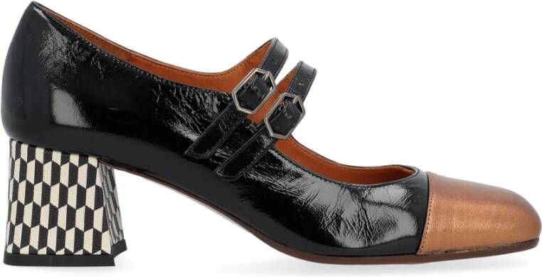 Chie Mihara Hoge hak schoen Volcano43 zwart en brons Multicolor Dames