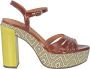 Chie Mihara Leren platform sandalen met ronde neus Multicolor Dames - Thumbnail 1