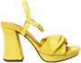 Chie Mihara Leren sandalen met hoge hak Citroenprint - Thumbnail 1