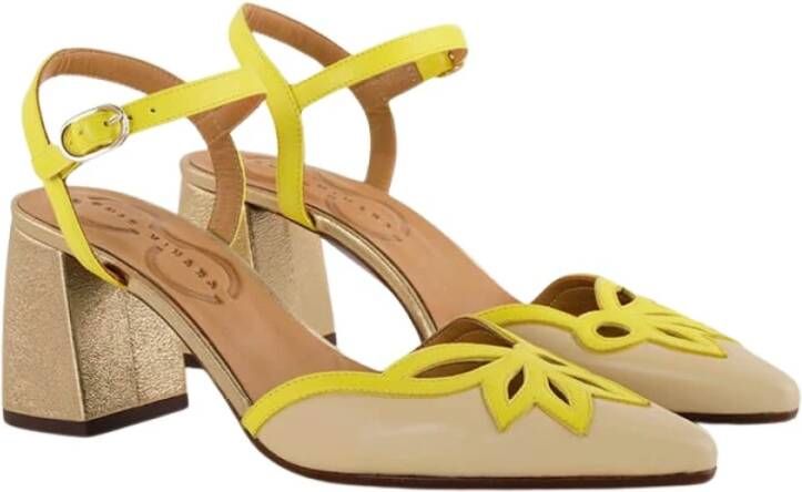 Chie Mihara Metallic Leren Sandalen met Gesp