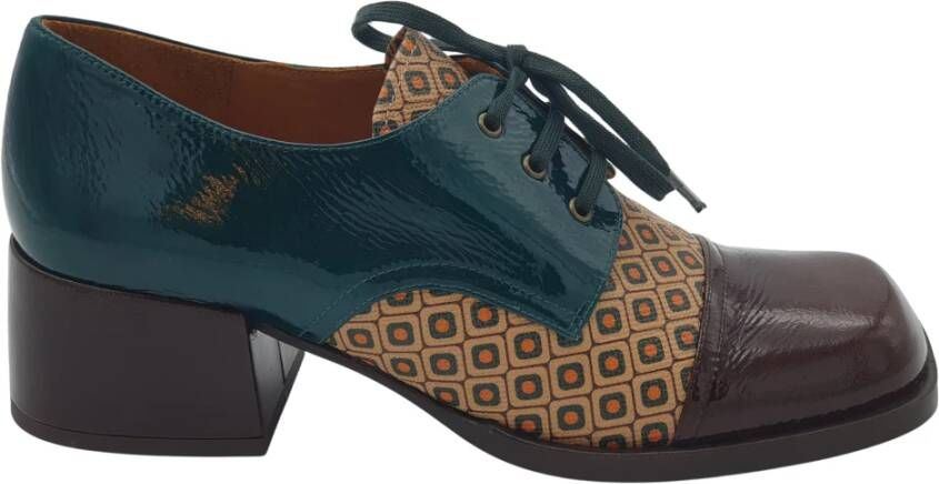 Chie Mihara Multicolor jaren 70 stijl leren blutcher schoen