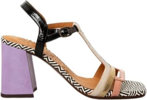 Chie Mihara Multicolor leren sandaal met enkelbandje