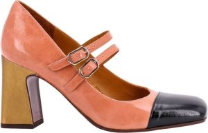 Chie Mihara Oranje Leren Pumps met Verstelbare Bandjes Oranje Dames
