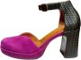 Chie Mihara Paarse Leren Hakken Elegante Schoenen - Thumbnail 1