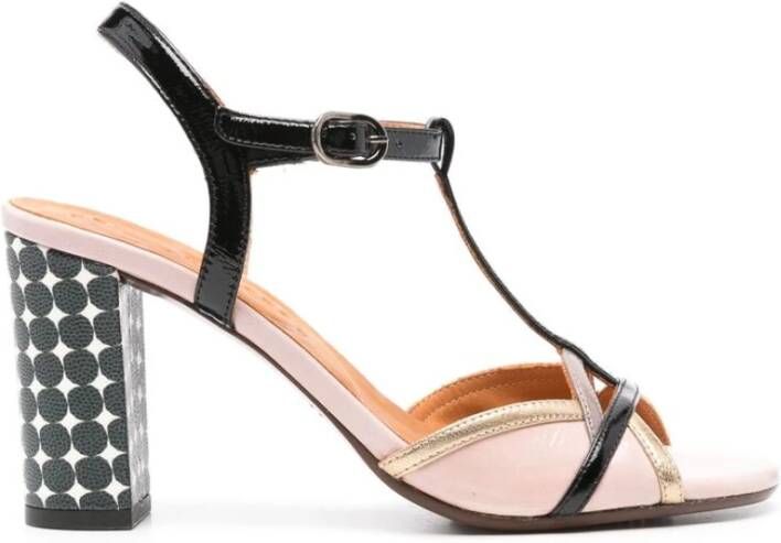 Chie Mihara Poederroze T-Bar Band Hoge Hak Multicolor Dames