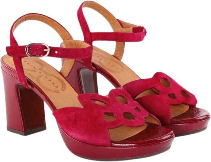 Chie Mihara Rode Lakleren Sandalen