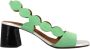 Chie Mihara Suède sandaal met Tejus-print hak Green Dames - Thumbnail 1