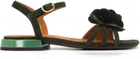 Chie Mihara Suède Sandalen met Lakleren Hak