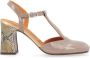 Chie Mihara Taupe Leren Hoge Hak Sandaal Missy - Thumbnail 1