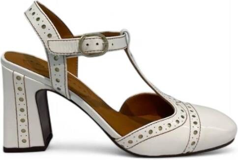 Chie Mihara Vintage Moderne Witte Hoge Hak Sandaal