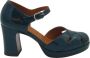 Chie Mihara Vintage stijl cut-out pumps in groen - Thumbnail 1