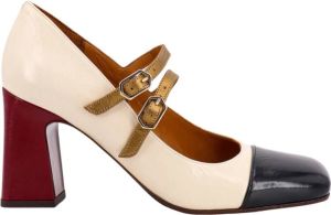 Chie Mihara Witte Patentleren Dcollet Pumps Wit Dames