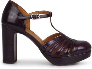 Chie Mihara Yeilo 105mm Leren Plateau Pumps Paars Dames
