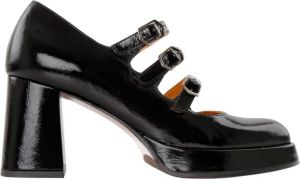 Chie Mihara Zachte lakleren Mary Jane met vierkante neus en hak Zwart Dames